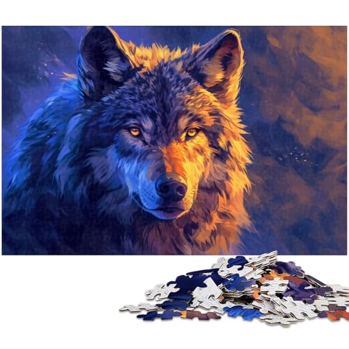 Puzzle für Erwachsene 1000 Teile Tierwolf Heimdekoration Puzzle (Größe 75 x 50 cm) von zouxangzz