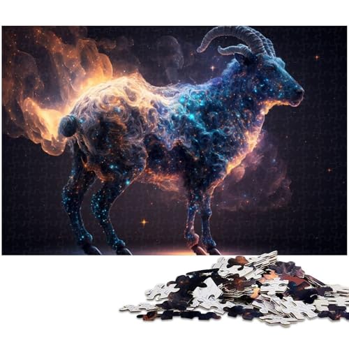 Puzzle für Erwachsene 1000 Teile Tierziegen Puzzle Spielzeug einzigartige Heimdekoration und Geschenke geeignet für Jugendliche ab 14 Jahren 1000 Teile (75 x 50 cm) von zouxangzz