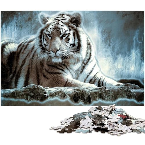 Puzzle für Erwachsene 1000 Teile Tiger Heimdekoration Puzzle (Größe 75 x 50 cm) von zouxangzz