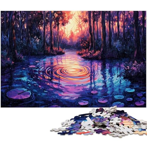 Puzzle für Erwachsene 1000 Teile Traumwald Puzzles für Holzpuzzles pädagogisches Spielzeug zum Stressabbau (Größe 75 x 50 cm) von zouxangzz