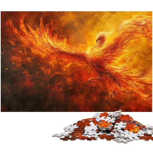 Puzzle für Erwachsene 1000 Teile Vogel Phönix EIN Kunstwerk für Teenager ab 14 Jahren (Größe 75 x 50 cm) von zouxangzz