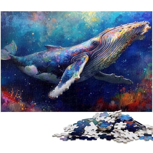 Puzzle für Erwachsene 1000 Teile Wal Puzzle EIN Kunstwerk für Teenager ab 14 Jahren (Größe 38 x 26 cm) von zouxangzz
