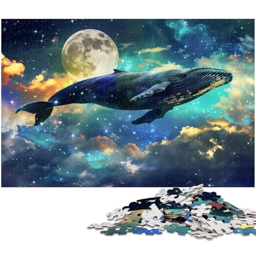 Puzzle für Erwachsene 1000 Teile Wal Puzzle EIN Kunstwerk für Teenager ab 14 Jahren (Größe 38 x 26 cm) von zouxangzz
