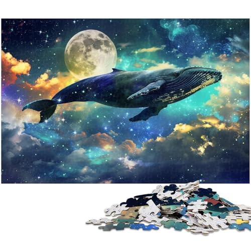 Puzzle für Erwachsene 1000 Teile Wal Puzzle EIN Kunstwerk für Teenager ab 14 Jahren (Größe 75 x 50 cm) von zouxangzz