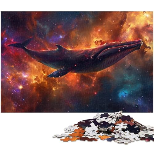 Puzzle für Erwachsene 1000 Teile Wal Puzzles für Holzpuzzles pädagogisches Spielzeug zum Stressabbau (Größe 75 x 50 cm) von zouxangzz