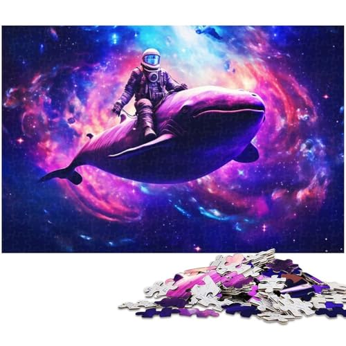 Puzzle für Erwachsene 1000 Teile Weltraum Astronaut Heimdekoration Puzzle (Größe 75 x 50 cm) von zouxangzz