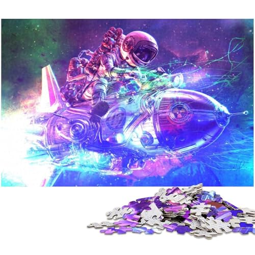 Puzzle für Erwachsene 1000 Teile Weltraum Astronauten Präzisionspuzzle ganze Familie (Größe 38 x 26 cm) von zouxangzz