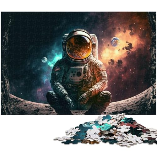 Puzzle für Erwachsene 1000 Teile Weltraum Astronauten Puzzle EIN Kunstwerk für Teenager ab 14 Jahren (Größe 75 x 50 cm) von zouxangzz