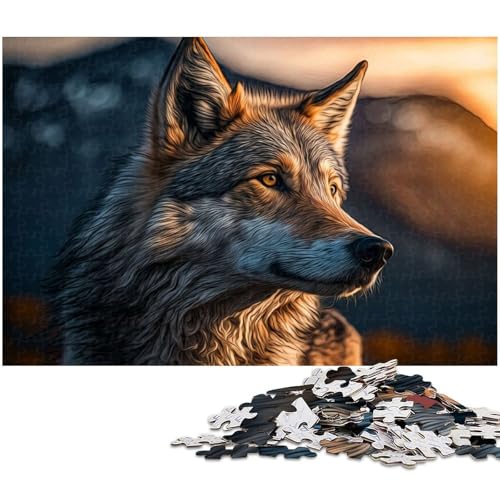 Puzzle für Erwachsene 1000 Teile Wölfe der Fantasie Heimdekoration Puzzle (Größe 75 x 50 cm) von zouxangzz