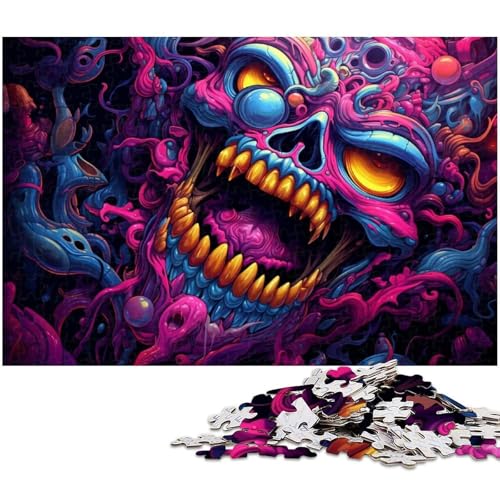 Puzzle für Erwachsene 1000 Teile Wütendes Biest herausforderndes Spielspielzeug Weihnachtspuzzlegeschenke 1000 Teile (75 x 50 cm) von zouxangzz