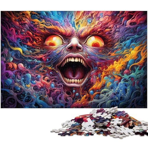 Puzzle für Erwachsene 1000 Teile böse seltsame Spezies Holzpuzzle – Lernspielzeug Familienspiele 1000 Teile (75 x 50 cm) von zouxangzz