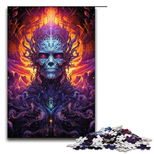 Puzzle für Erwachsene 1000 Teile bunt Höllendämon Heimdekoration Puzzle Spielzeug Geschenk für die ganze Familie 75 x 50 cm von zouxangzz