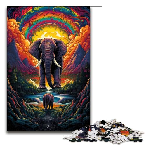 Puzzle für Erwachsene 1000 Teile buntes Elefanten Puzzle für Erwachsene Holzpuzzles Familienspiele Weihnachts und Geburtstagsgeschenke 75 x 50 cm Puzzle für Erwachsene 1000 Teile buntes Elefanten Puzzle für Erwachsene Holzpuzzles Familienspiele Weihnachts und Geburtstagsgeschenke 75 x 50 cm von zouxangzz