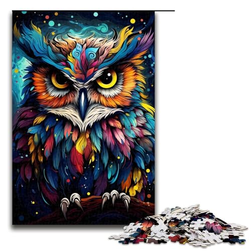 Puzzle für Erwachsene 1000 Teile buntes Eulen Puzzle Holzpuzzle Lernspiel Herausforderungsspielzeug 75 x 50 cm Puzzle für Erwachsene 1000 Teile buntes Eulen Puzzle Holzpuzzle Lernspiel Herausforderungsspielzeug 75 x 50 cm von zouxangzz