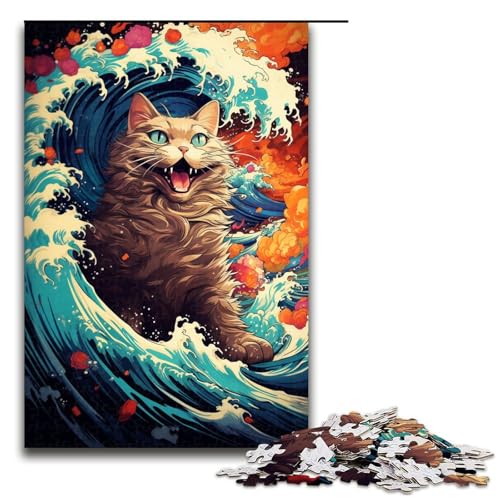 Puzzle für Erwachsene 1000 Teile buntes Fantasie Katzen Puzzle Lernspiele für Zuhause DIY Spielzeug tolles Geschenk für Spiele 75 x 50 cm Puzzle für Erwachsene 1000 Teile buntes Fantasie Katzen Puzzle Lernspiele für Zuhause DIY Spielzeug tolles Geschenk für Spiele 75 x 50 cm von zouxangzz
