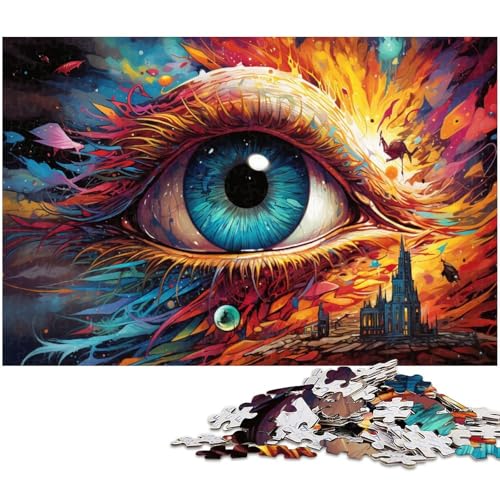 Puzzle für Erwachsene 1000 Teile buntes Fantasy Adlerauge Puzzle für Erwachsene Holzspiele für die ganze Familie Weihnachts und Geburtstagsgeschenke 1000 Teile (75 x 50 cm) von zouxangzz