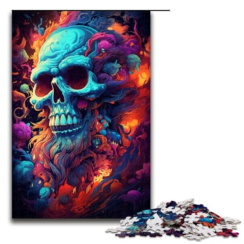 Puzzle für Erwachsene 1000 Teile buntes Fantasy Skelett Holzpuzzle 75 x 50 cm Puzzle für Erwachsene 1000 Teile buntes Fantasy Skelett Holzpuzzle 75 x 50 cm von zouxangzz