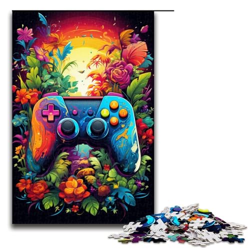 Puzzle für Erwachsene 1000 Teile buntes Gamepad Puzzle Holzpuzzle Lernspiel Herausforderungsspielzeug 75 x 50 cm Puzzle für Erwachsene 1000 Teile buntes Gamepad Puzzle Holzpuzzle Lernspiel Herausforderungsspielzeug 75 x 50 cm von zouxangzz
