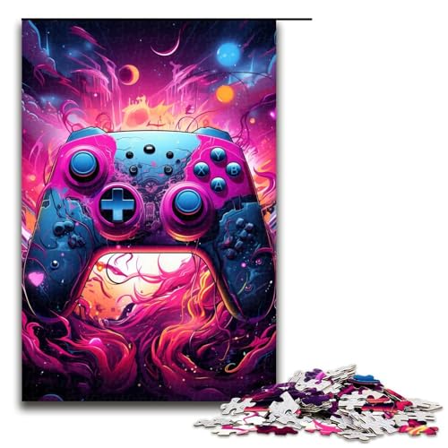 Puzzle für Erwachsene 1000 Teile buntes Gamepad Puzzle Lernspiele für Zuhause DIY Spielzeug tolles Geschenk für Spiele 75 x 50 cm von zouxangzz