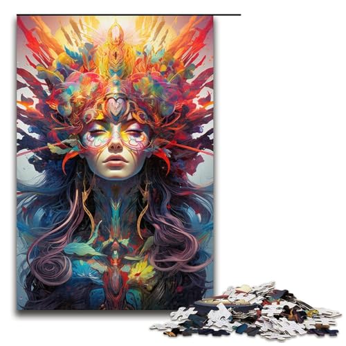 Puzzle für Erwachsene 1000 Teile buntes Gemälde Einer Göttin Holzpuzzle Lernspiel Herausforderungsspielzeug 75 x 50 cm Puzzle für Erwachsene 1000 Teile buntes Gemälde Einer Göttin Holzpuzzle Lernspiel Herausforderungsspielzeug 75 x 50 cm von zouxangzz