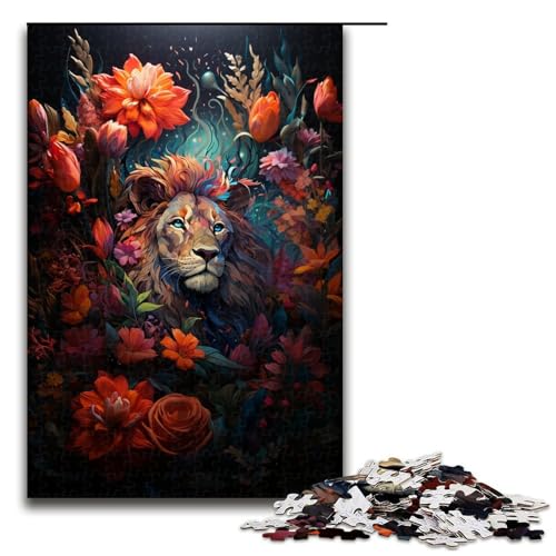 Puzzle für Erwachsene 1000 Teile buntes Löwen Puzzle Geburtstagsgeschenk Geschenke für Teenager ab 12 Jahren 75 x 50 cm von zouxangzz