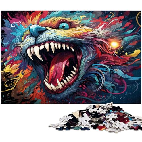 Puzzle für Erwachsene 1000 Teile buntes Monster Heimdekoration Puzzle 1000 Teile (38 x 26 cm) von zouxangzz
