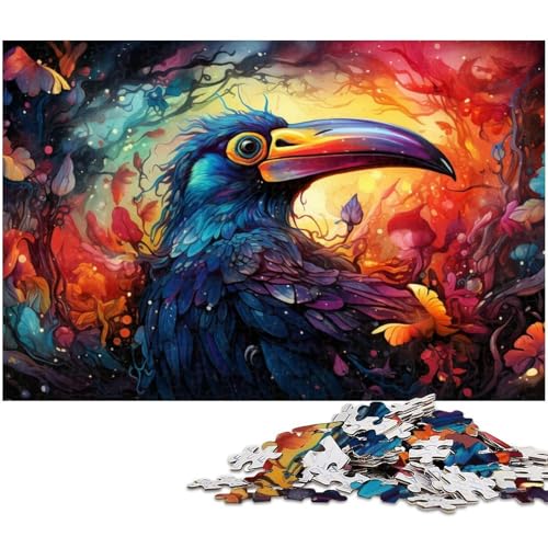 Puzzle für Erwachsene 1000 Teile buntes Papageien Puzzle für Erwachsene Papierspiele für die ganze Familie Weihnachts und Geburtstagsgeschenke 1000 Teile (38 x 26 cm) von zouxangzz