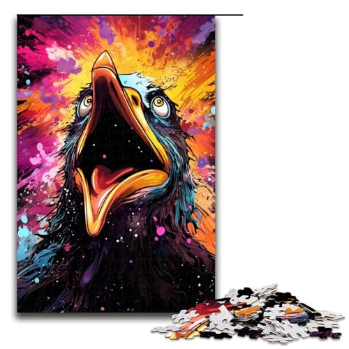 Puzzle für Erwachsene 1000 Teile buntes Pinguin Puzzle Lernspiele für Zuhause DIY Spielzeug tolles Geschenk für Spiele 75 x 50 cm von zouxangzz