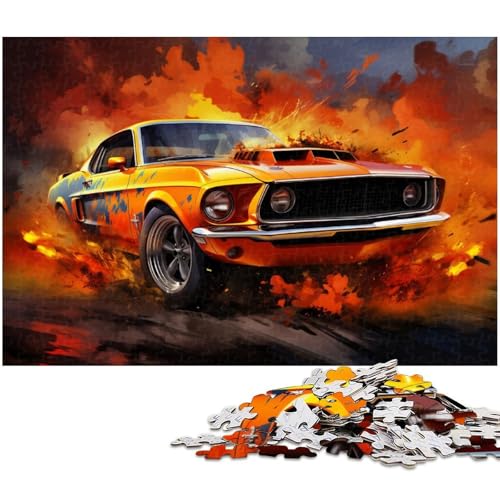 Puzzle für Erwachsene 1000 Teile buntes Sportwagen Puzzle für Erwachsene Holzspiele für die ganze Familie Weihnachts und Geburtstagsgeschenke 1000 Teile (75 x 50 cm) von zouxangzz