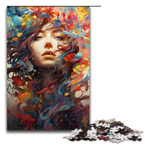 Puzzle für Erwachsene 1000 Teile buntes psychedelisches Fantasy Mädchen Holzpuzzle für Kinder Lernspiel 75 x 50 cm Puzzle für Erwachsene 1000 Teile buntes psychedelisches Fantasy Mädchen Holzpuzzle für Kinder Lernspiel 75 x 50 cm von zouxangzz