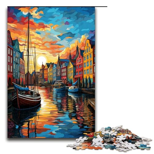 Puzzle für Erwachsene 1000 Teile buntes psychedelisches Stadtpuzzle Holzpuzzle Lernspiel Herausforderungsspielzeug 75 x 50 cm Puzzle für Erwachsene 1000 Teile buntes psychedelisches Stadtpuzzle Holzpuzzle Lernspiel Herausforderungsspielzeug 75 x 50 cm von zouxangzz