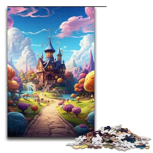 Puzzle für Erwachsene 1000 Teile buntes psychedelisches Süßigkeitenschloss Holzpuzzle für Kinder Lernspiel 75 x 50 cm Puzzle für Erwachsene 1000 Teile buntes psychedelisches Süßigkeitenschloss Holzpuzzle für Kinder Lernspiel 75 x 50 cm von zouxangzz