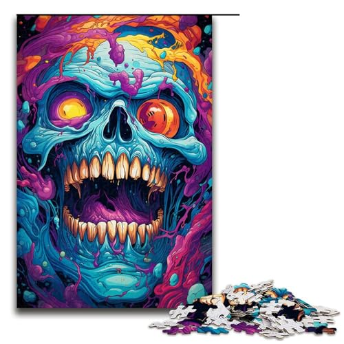 Puzzle für Erwachsene 1000 Teile buntes psychedelisches böses Monster Holzpuzzle für Kinder Lernspiel 75 x 50 cm Puzzle für Erwachsene 1000 Teile buntes psychedelisches böses Monster Holzpuzzle für Kinder Lernspiel 75 x 50 cm von zouxangzz