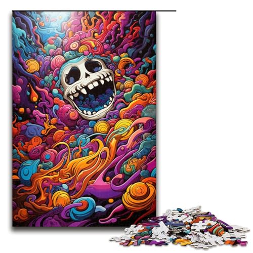 Puzzle für Erwachsene 1000 Teile farbenfroh psychedelisch Heimdekoration Puzzle Spielzeug Geschenk für die ganze Familie 75 x 50 cm von zouxangzz