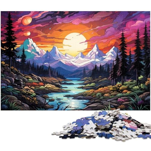 Puzzle für Erwachsene 1000 Teile farbenfrohe Illustration der Sierra Nevada Berge Puzzle für Erwachsene Papierspiele für die ganze Familie Weihnachts und Geburtstagsgeschenke 1000 Teile (38 x 26 cm) Puzzle für Erwachsene 1000 Teile farbenfrohe Illustration der Sierra Nevada Berge Puzzle für Erwachsene Papierspiele für die ganze Familie Weihnachts und Geburtstagsgeschenke 1000 Teile (38 x 26 cm) von zouxangzz