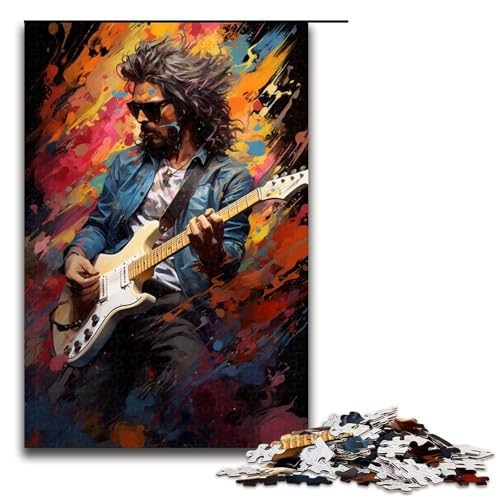Puzzle für Erwachsene 1000 Teile farbenfrohe Psychedelia der Pop Art Musik unmögliches Puzzle Familienspiel zum Stressabbau schwierige Herausforderung 75 x 50 cm von zouxangzz