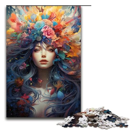 Puzzle für Erwachsene 1000 Teile farbenfrohe Psychedelia der schönen Frau Puzzle für Erwachsene Holzpuzzle Familienspiele Weihnachts und Geburtstagsgeschenke 75 x 50 cm Puzzle für Erwachsene 1000 Teile farbenfrohe Psychedelia der schönen Frau Puzzle für Erwachsene Holzpuzzle Familienspiele Weihnachts und Geburtstagsgeschenke 75 x 50 cm von zouxangzz