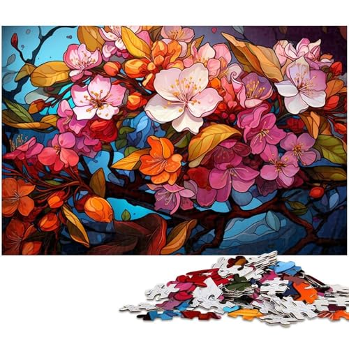 Puzzle für Erwachsene 1000 Teile farbenfrohe Psychedelia des indischen Weißdorns jedes Teil ist einzigartig – anspruchsvolles unterhaltsames Familienspiel 1000 Teile (75 x 50 cm) von zouxangzz
