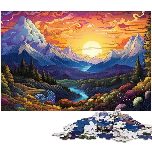 Puzzle für Erwachsene 1000 Teile farbenfrohe psychedelische Berge der Karpaten Puzzle Spielzeug einzigartige Heimdekoration und Geschenke geeignet für Jugendliche ab 14 Jahren 1000 Teile (38 x 26 cm) Puzzle für Erwachsene 1000 Teile farbenfrohe psychedelische Berge der Karpaten Puzzle Spielzeug einzigartige Heimdekoration und Geschenke geeignet für Jugendliche ab 14 Jahren 1000 Teile (38 x 26 cm) von zouxangzz