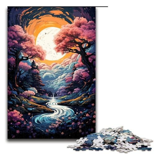 Puzzle für Erwachsene 1000 Teile farbenfrohe psychedelische Fantasie von Kirschblüten Holzpuzzle für Kinder Lernspiel 75 x 50 cm Puzzle für Erwachsene 1000 Teile farbenfrohe psychedelische Fantasie von Kirschblüten Holzpuzzle für Kinder Lernspiel 75 x 50 cm von zouxangzz