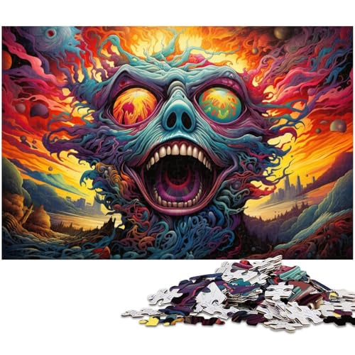 Puzzle für Erwachsene 1000 Teile farbenfrohe psychedelische Monster der Welt präzise geschnittenes Puzzle ganze Familie 1000 Teile (75 x 50 cm) von zouxangzz