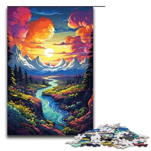Puzzle für Erwachsene 1000 Teile farbenfrohe psychedelische Schönheitslandschaft Puzzle Lernspiele für Zuhause DIY Spielzeug tolles Geschenk für Spiele 75 x 50 cm Puzzle für Erwachsene 1000 Teile farbenfrohe psychedelische Schönheitslandschaft Puzzle Lernspiele für Zuhause DIY Spielzeug tolles Geschenk für Spiele 75 x 50 cm von zouxangzz