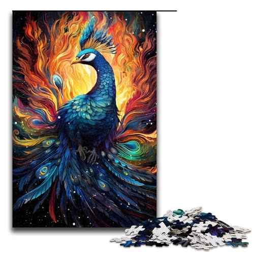 Puzzle für Erwachsene 1000 Teile farbenfrohes Fantasie Pfau Holzpuzzle für Kinder Lernspiel 75 x 50 cm Puzzle für Erwachsene 1000 Teile farbenfrohes Fantasie Pfau Holzpuzzle für Kinder Lernspiel 75 x 50 cm von zouxangzz