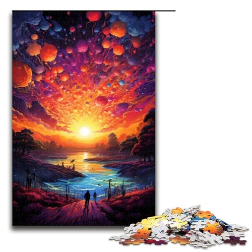 Puzzle für Erwachsene 1000 Teile farbenfrohes Fantasy Sonnenuntergangs Kunst Puzzle Lernspiele für Zuhause DIY Spielzeug tolles Geschenk für Spiele 75 x 50 cm Puzzle für Erwachsene 1000 Teile farbenfrohes Fantasy Sonnenuntergangs Kunst Puzzle Lernspiele für Zuhause DIY Spielzeug tolles Geschenk für Spiele 75 x 50 cm von zouxangzz