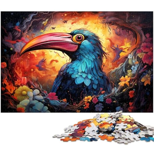 Puzzle für Erwachsene 1000 Teile farbenfrohes Papageien Präzisionspuzzle ganze Familie 1000 Teile (75 x 50 cm) von zouxangzz