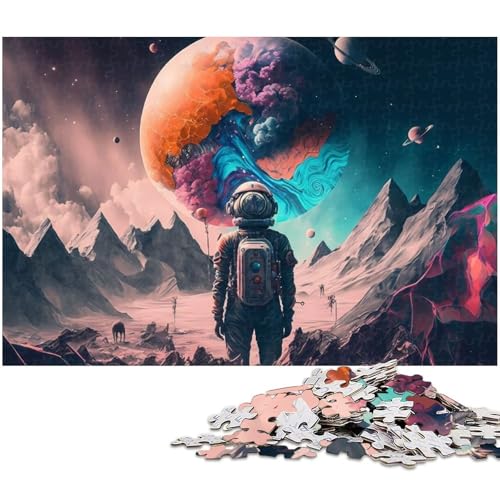 Puzzle für Erwachsene 1000 Teile farbenfrohes Planeten Puzzle EIN Kunstwerk für Teenager ab 14 Jahren (Größe 75 x 50 cm) von zouxangzz