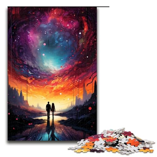Puzzle für Erwachsene 1000 Teile farbenfrohes Psychedelia of Endless Love Weltraumpuzzle Holzpuzzle Lernspiel Herausforderungsspielzeug 75 x 50 cm Puzzle für Erwachsene 1000 Teile farbenfrohes Psychedelia of Endless Love Weltraumpuzzle Holzpuzzle Lernspiel Herausforderungsspielzeug 75 x 50 cm von zouxangzz