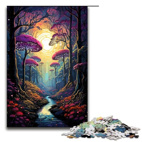 Puzzle für Erwachsene 1000 Teile farbenfrohes Zauberwald Holzpuzzle für Kinder Lernspiel 75 x 50 cm Puzzle für Erwachsene 1000 Teile farbenfrohes Zauberwald Holzpuzzle für Kinder Lernspiel 75 x 50 cm von zouxangzz