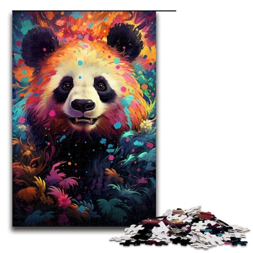 Puzzle für Erwachsene 1000 Teile farbenfrohes psychedelisches Tierpanda Holzpuzzle 75 x 50 cm Puzzle für Erwachsene 1000 Teile farbenfrohes psychedelisches Tierpanda Holzpuzzle 75 x 50 cm von zouxangzz