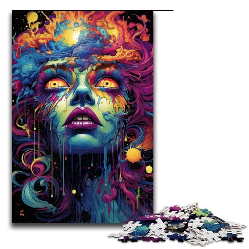 Puzzle für Erwachsene 1000 Teile farbenfrohes psychedelisches böses Monster Puzzle Geburtstagsgeschenk Geschenke für Teenager ab 14 Jahren 75 x 50 cm Puzzle für Erwachsene 1000 Teile farbenfrohes psychedelisches böses Monster Puzzle Geburtstagsgeschenk Geschenke für Teenager ab 14 Jahren 75 x 50 cm von zouxangzz